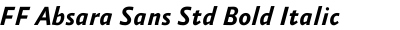 FF Absara Sans Std Bold Italic
